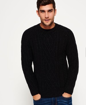 Superdry Newfoundland Crew Neck Férfi Ugró Sötét Szürke | CLWJG2546